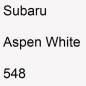 Preview: Subaru, Aspen White, 548.